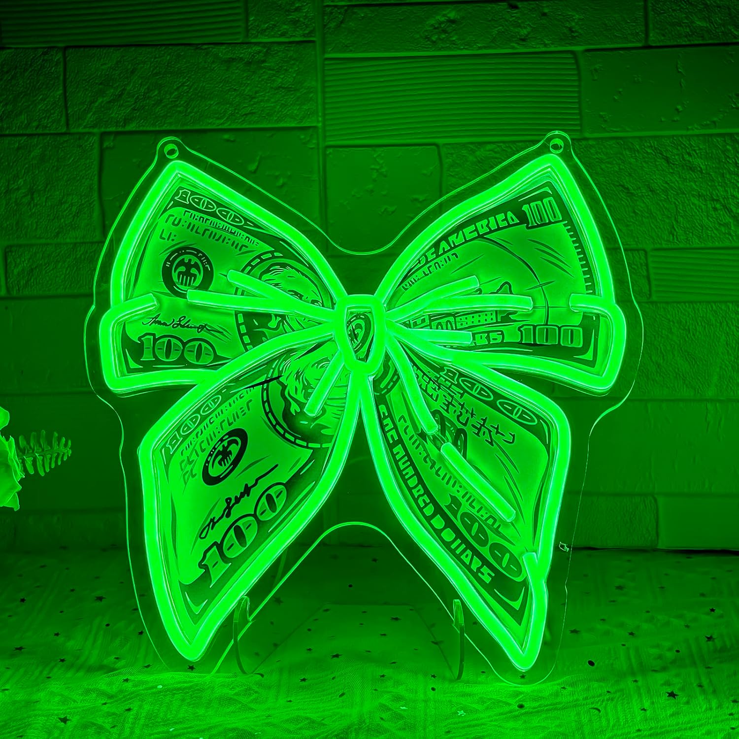 Party Games Shop - ป้ายไฟนีออนรูปเงิน ใช้พลังงานจาก USB ไฟ LED นีออน