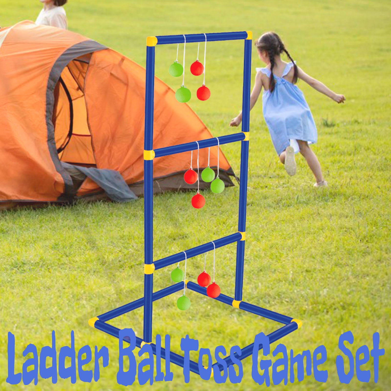 Ladder Toss Set - บันได Ball Toss ชุดเกมสําหรับสนามหญ้า Backyard Family