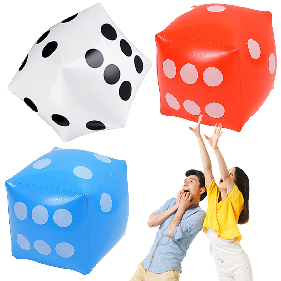 Party Games Gamecube - ลูกเต๋าเป่าลมขนาดใหญ่ 1-10 ชิ้น ของเล่นลูกเต๋าเป่าลมยักษ์ สำหรับเล่นในร่มและกลางแจ้ง อุปกรณ์สำหรับงานปาร์ตี้