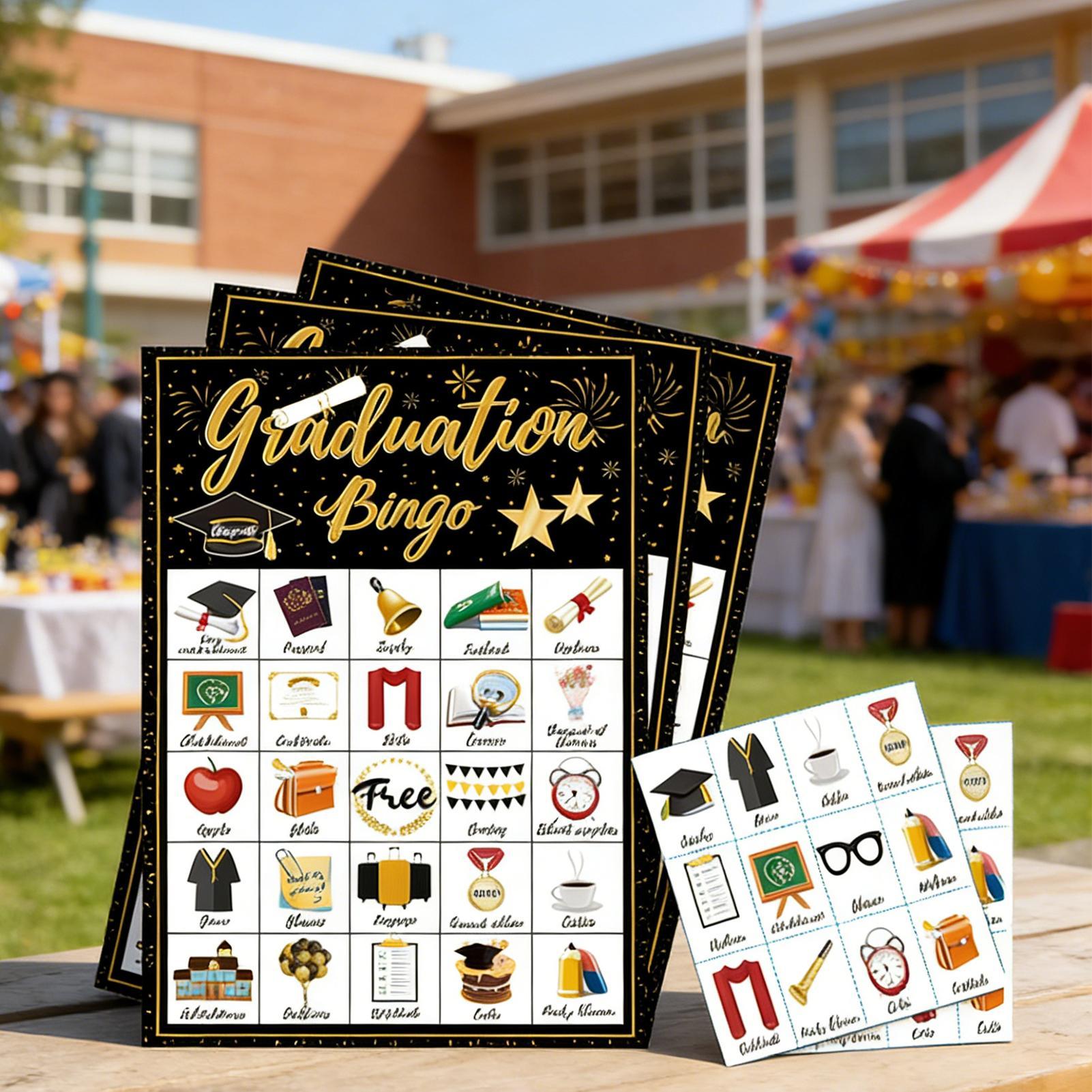เกมบิงโกสำหรับงานรับปริญญา 24  - Party Games College บทวิจารณ์และราคา