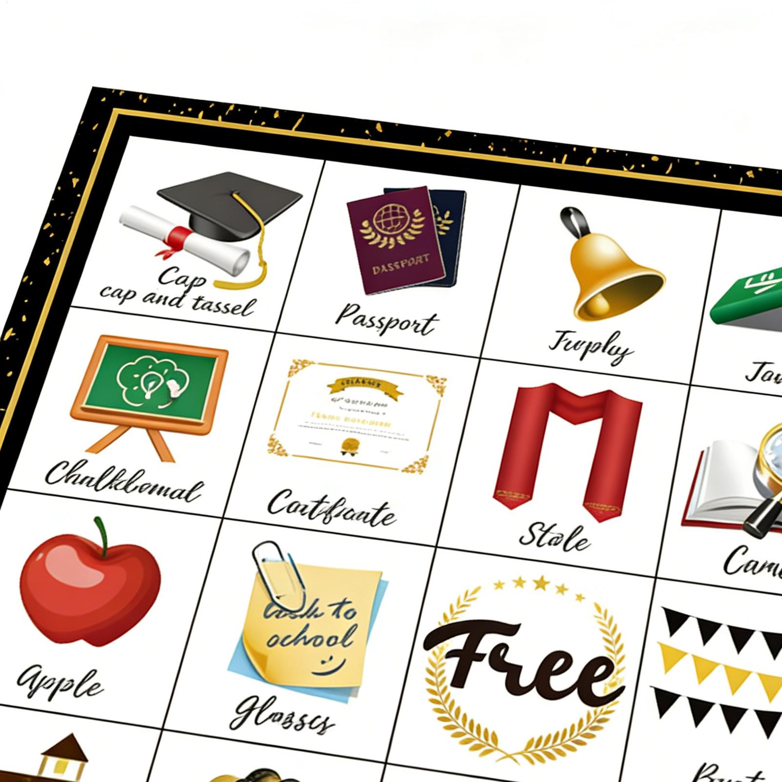 การ์ดเกมบิงโกสำหรับงานรับปริญญ - Party Games College บทวิจารณ์และราคา