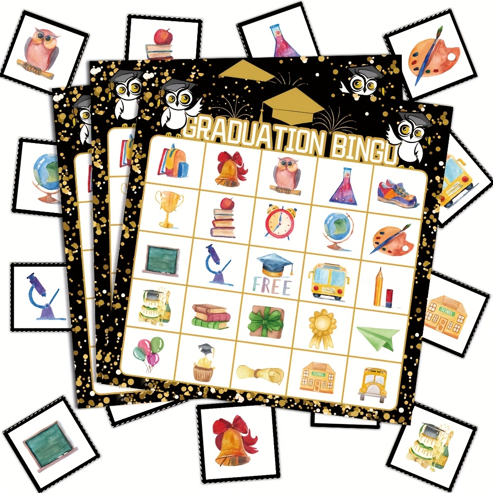 ชุดเกมบิงโกสำเร็จการศึกษาสีดำท - Party Games College บทวิจารณ์และราคา