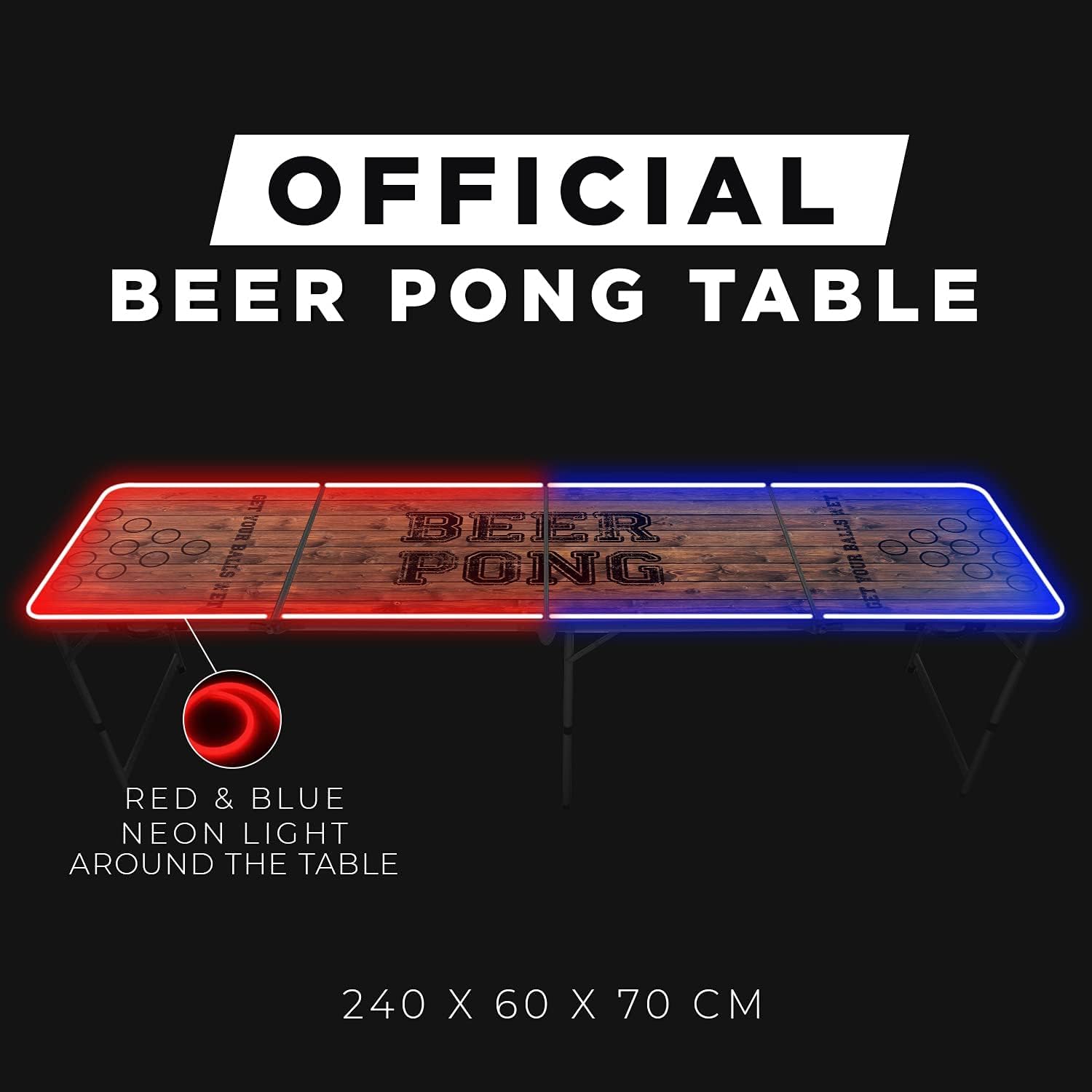 โต๊ะเบียร์ปองพับได้แบบพกพาพร้อ - Party Games College บทวิจารณ์และราคา